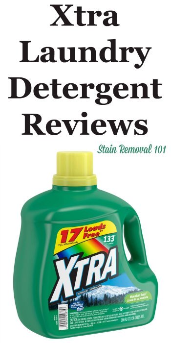 Here is a comprehensive guide about Xtra laundry detergent, including reviews and ratings of this brand of laundry supply, including different scents and varieties {on Stain Removal 101}