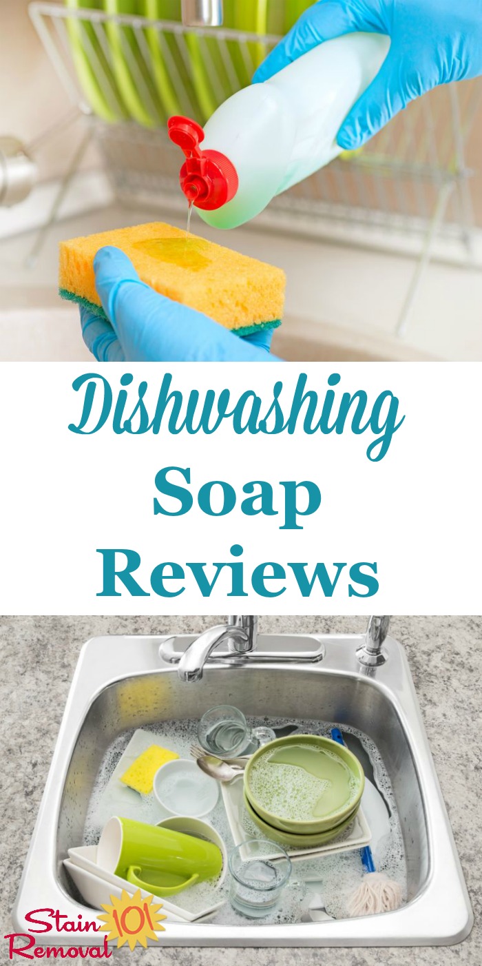 Here are over 40 dishwashing soap and detergent reviews to find out which products work best for washing dishes, pots and pans, and more, and which should stay on the store shelf {on Stain Removal 101}