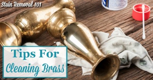 Here is a round up of tips for polishing and cleaning brass objects you find in and around your home, including homemade recipes and commercial cleaner reviews {on Stain Removal 101}