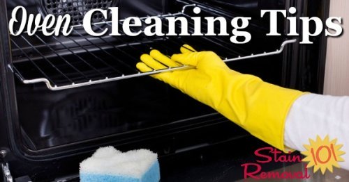 Here is a round up of oven cleaning tips to help you as quickly and easily (as possible) clean even the dirtiest oven {on Stain Removal 101}
