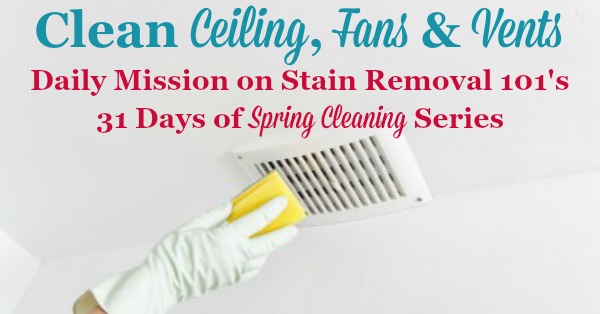 Ceiling Cleaning Tips Tricks