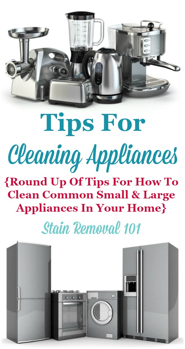 clean 6 major appliances ...
