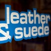 leather and suede sign