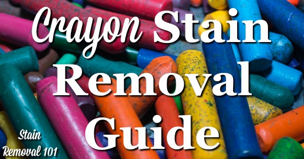 Crayon Stain Removal Guide For Clothing, Upholstery, Carpet & More