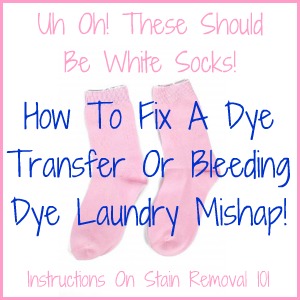 How To Fix A Dye Transfer Or Bleeding Dye Laundry Mishap