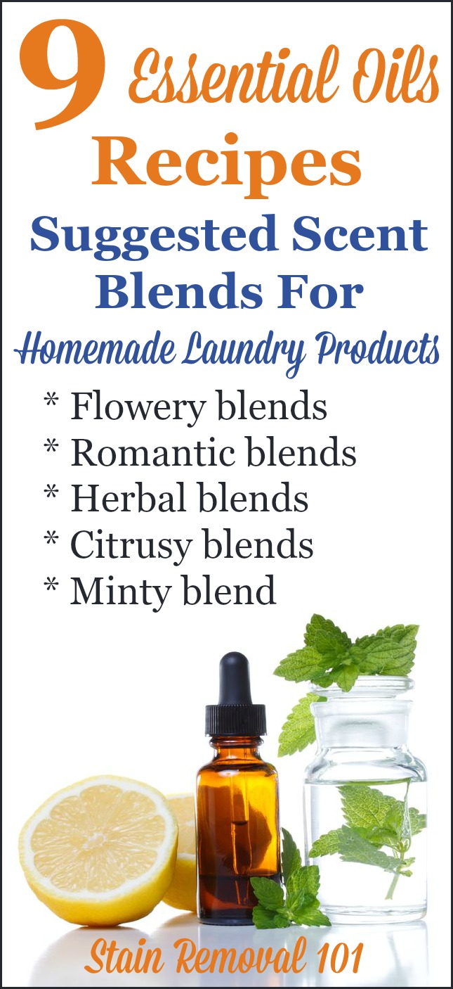 Essential Oils Recipes For Homemade Laundry Supplies