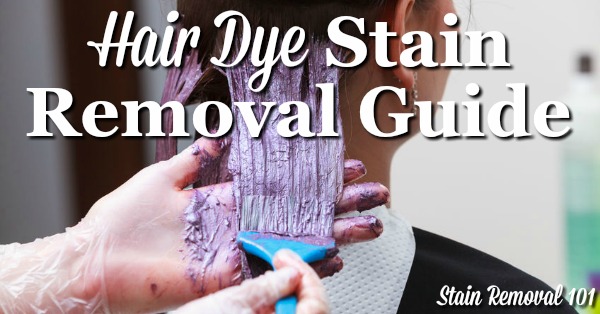 How to Remove Hair Dye Stains From Clothes
