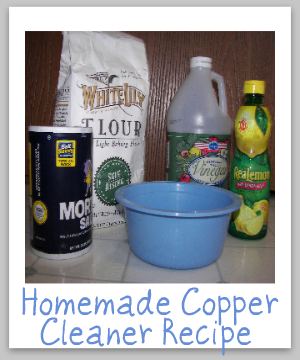 Homemade Copper Cleaner & Polish Recipes  Copper cleaner, Cleaning, Polish  recipes