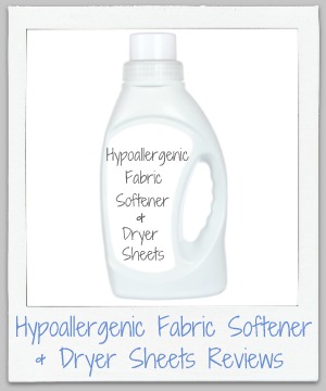 Hypoallergenic Fabric Softener, Dryer Sheets & Other Laundry