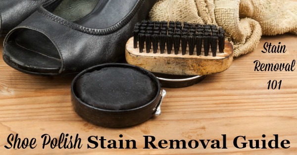 remove shoe polish from leather
