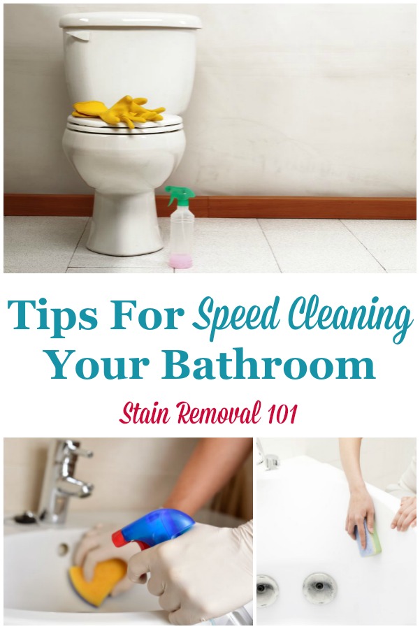 Tips For Speed Cleaning Your Bathroom
