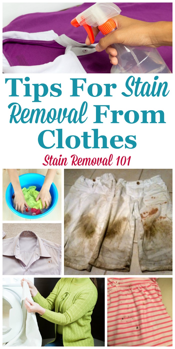 Tips For Stain Removal From Clothes: Over 60 Ideas