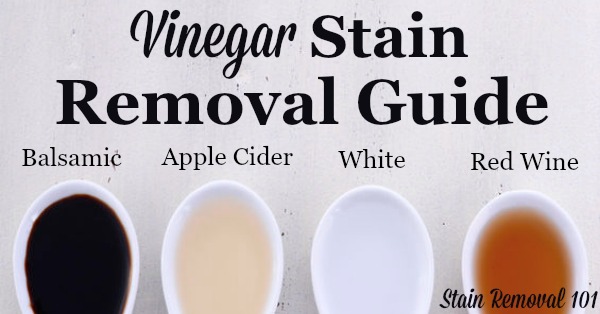 Vinegar Stain Removal Guide For Apple Cider Balsamic Red Wine Vinegar