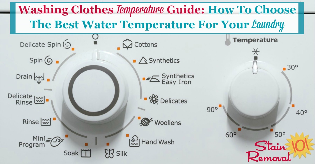 temperature to wash clothes