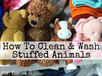 cleaning plush toys