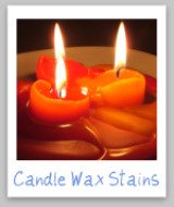 candle wax stain