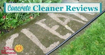 Concrete cleaner reviews