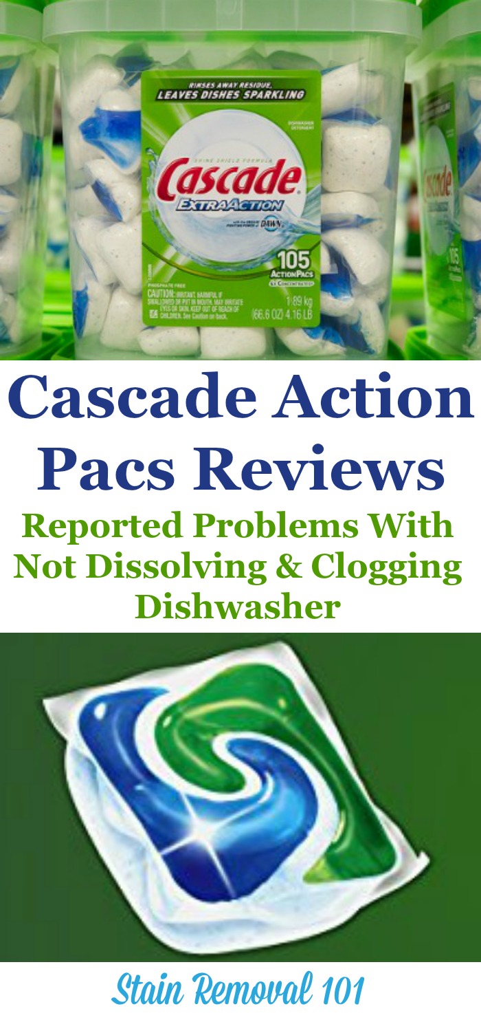 Problems With Cascade Action Pacs Dishwasher Detergent