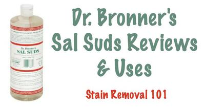 Non-Toxic Laundry Detergent  Using Sal Suds for Stains & Laundry Care – Dr.  Bronner's