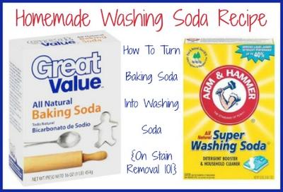 How to Turn Baking Soda into Washing Soda