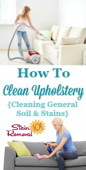 How To Clean Upholstery