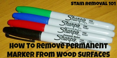 How to Get Permanent Marker Stains Off Wood