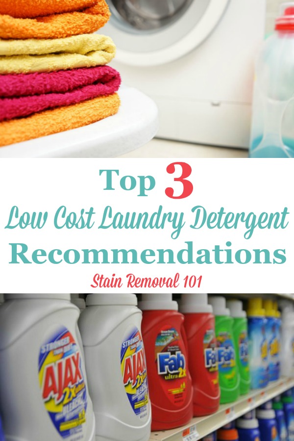inexpensive laundry detergent