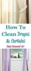How To Clean Drapes & Curtains