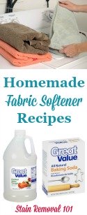 Homemade Fabric Softener Recipes