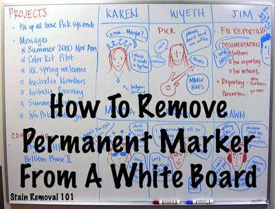 How to Get Rid of Permanent Marker Stains